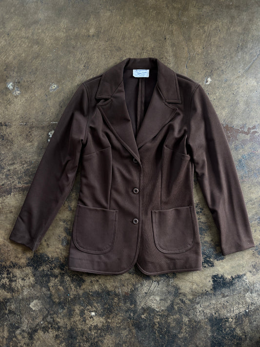 Brown Button Blazer