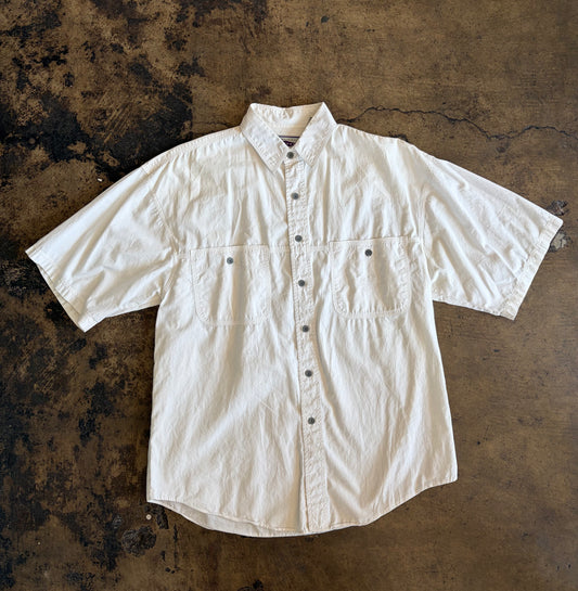 White Arizona Jean Co. Short Sleeve Button Up