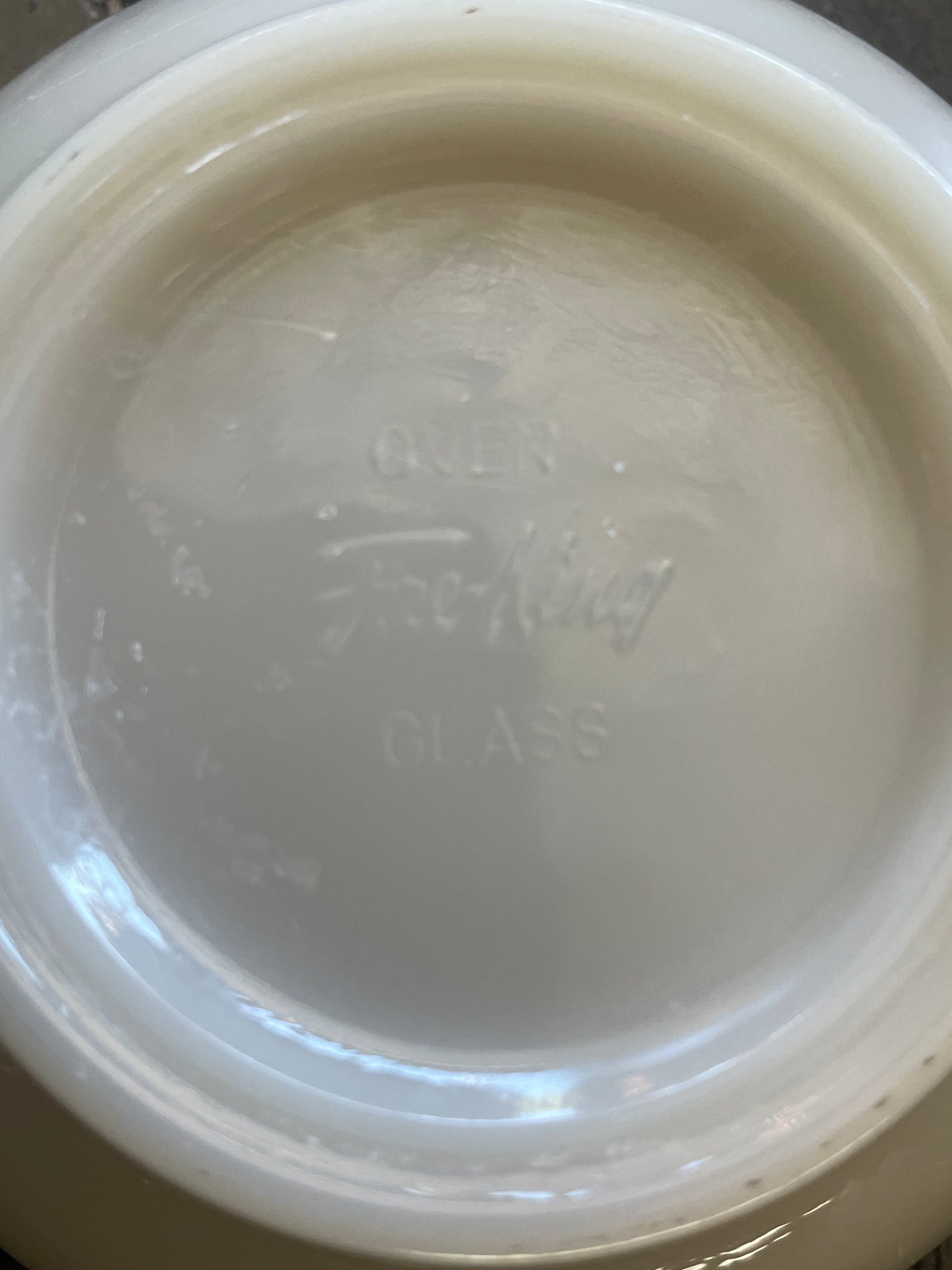 Cream Glass Bowl