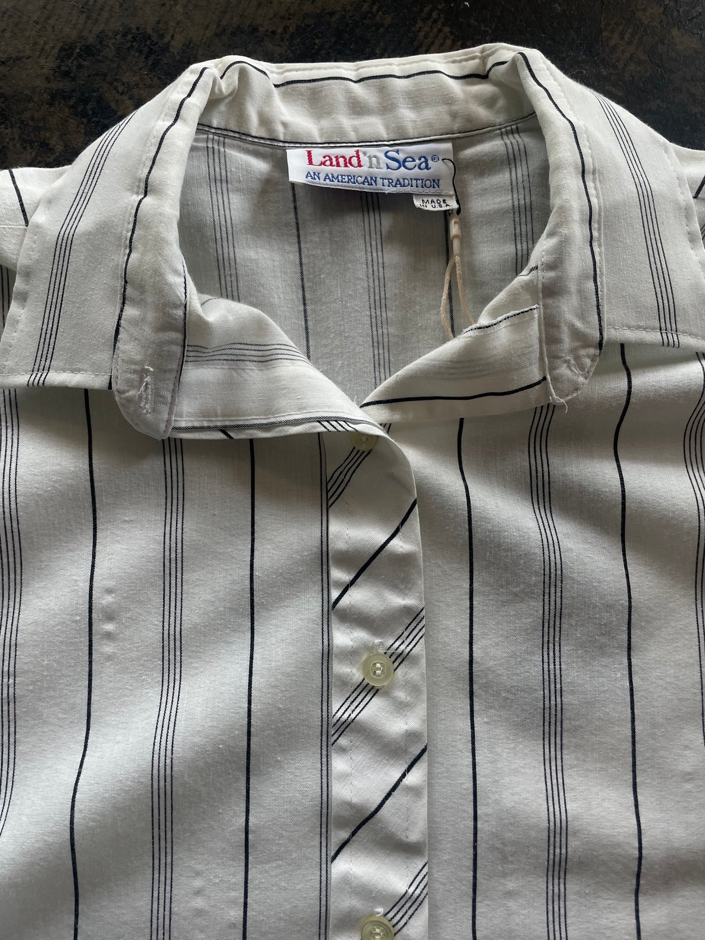 Land 'n Sea Stripe Button Up