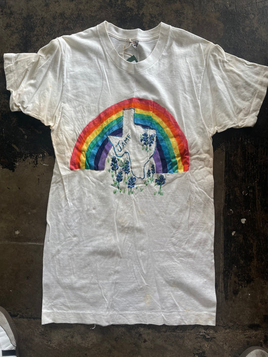 Handmade Texas Rainbow Tee