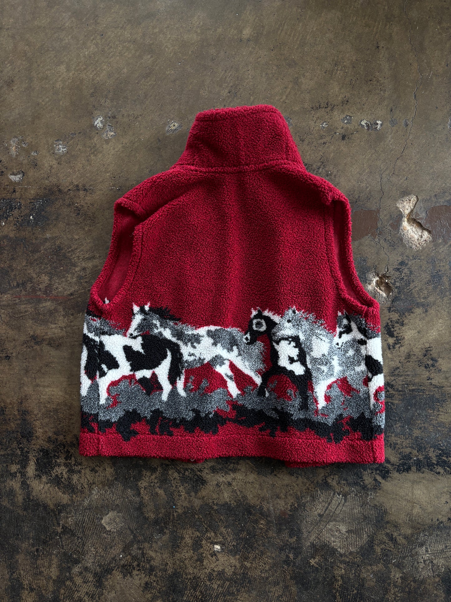 Red Horse Fleece Vest