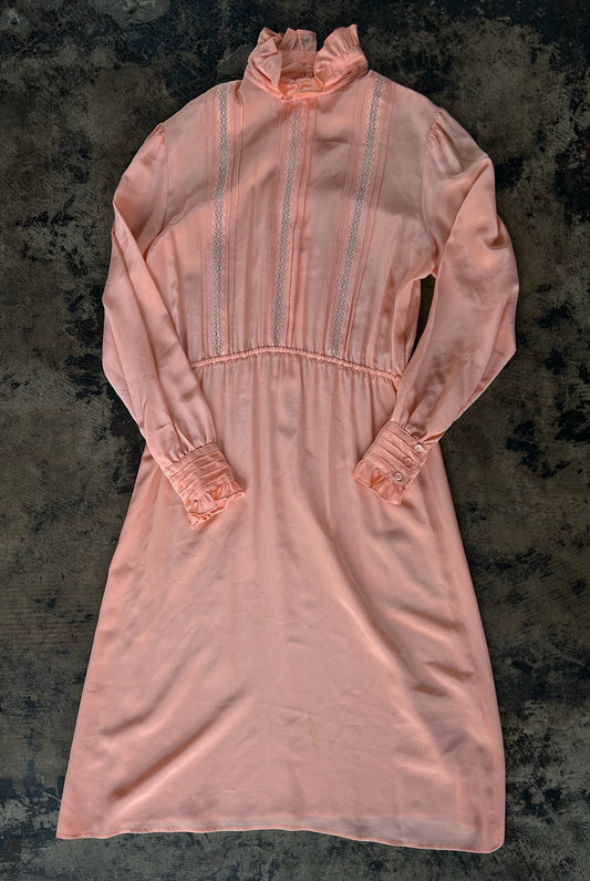 Coral High Neck Dress