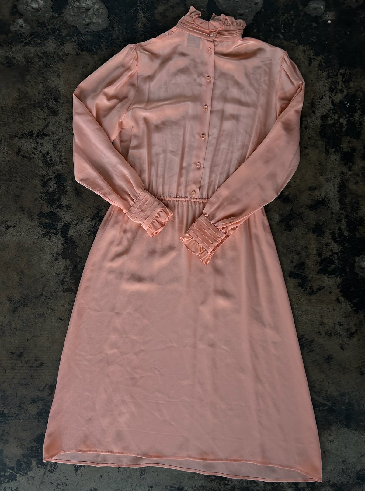 Coral High Neck Dress