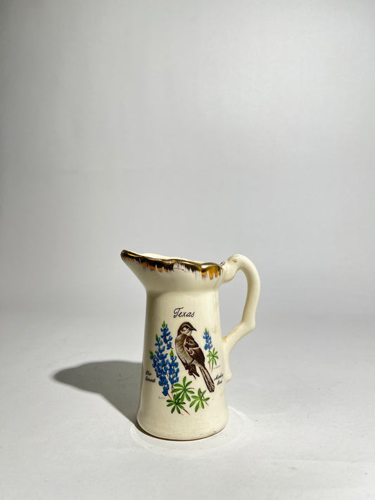 Small Ceramic State of Texas Pitcher