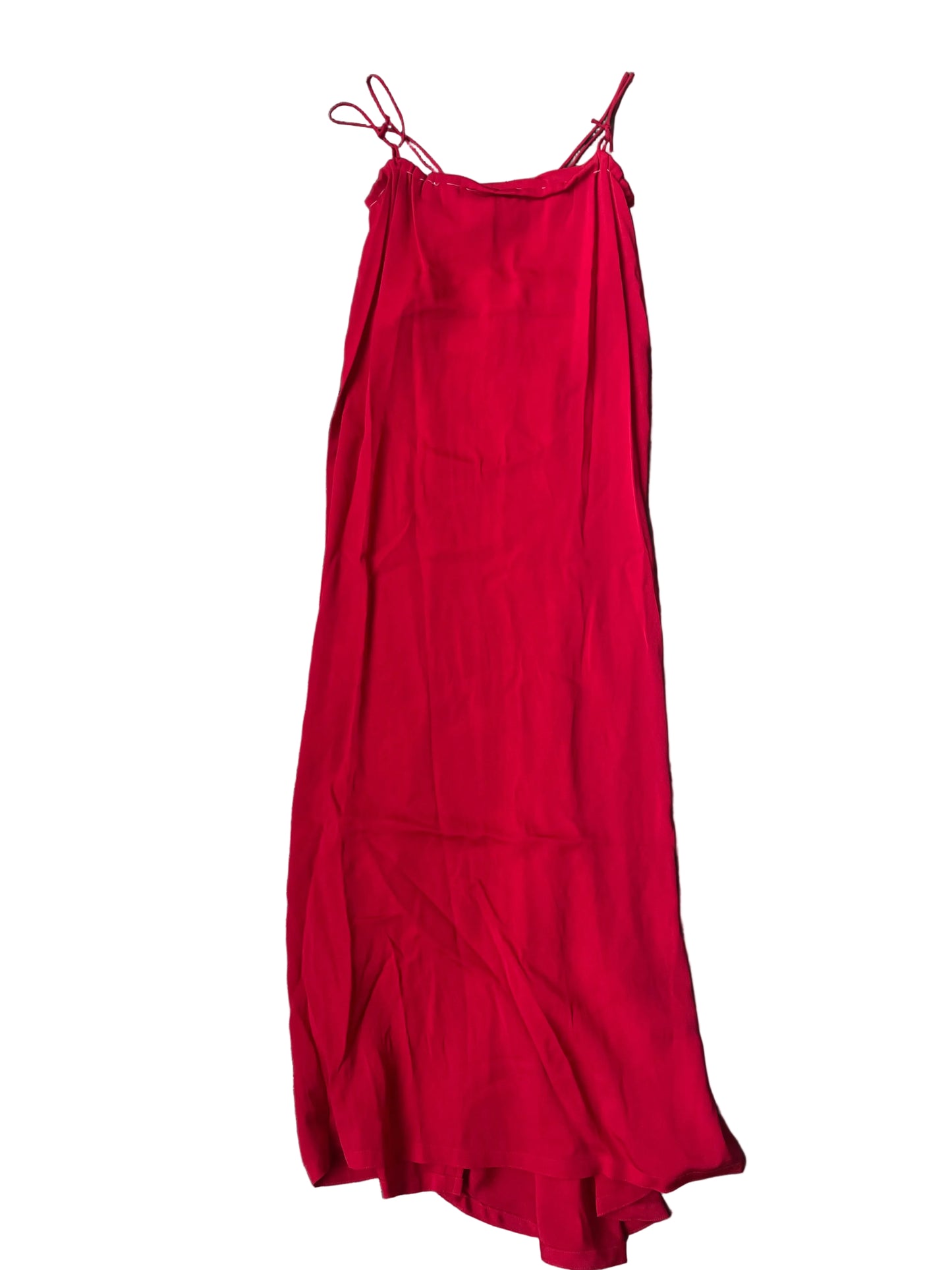 Red Handmade Spaghetti Strap Dress