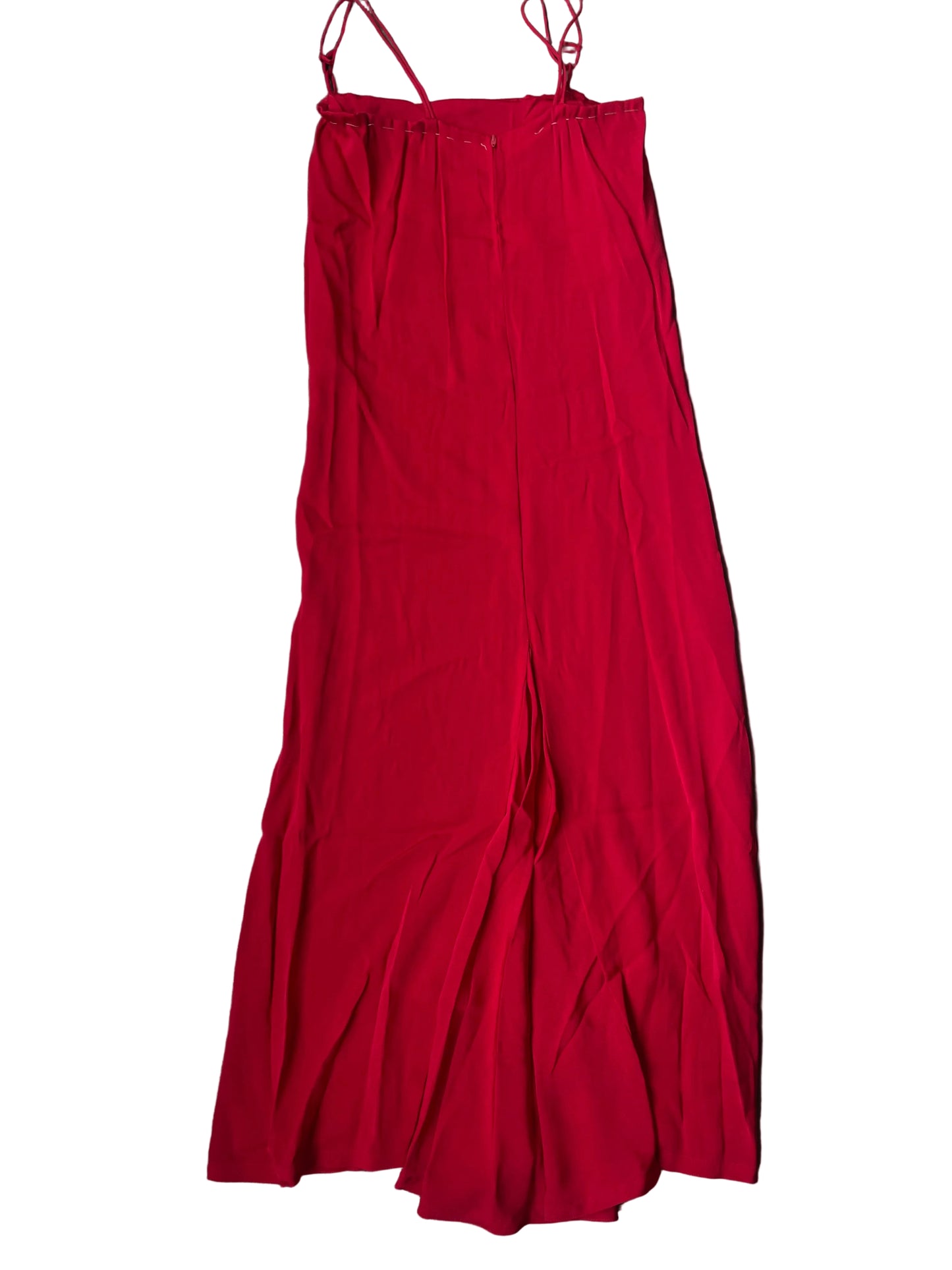 Red Handmade Spaghetti Strap Dress