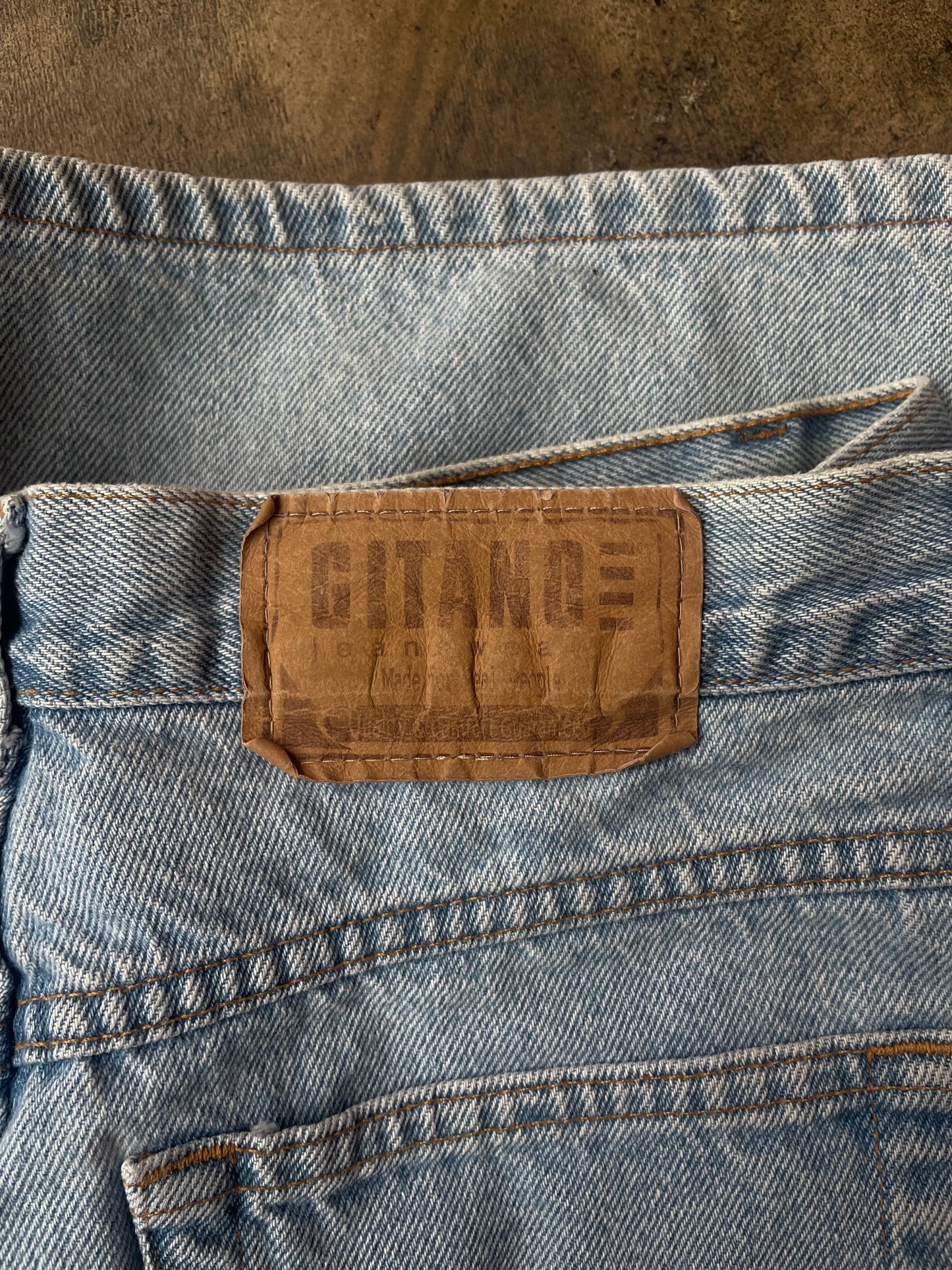 Gitano Light Wash Denim Shorts