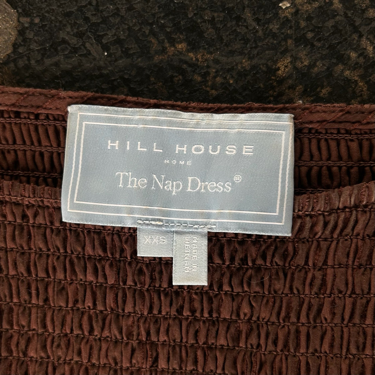 Brown Gathered Maxi Dress