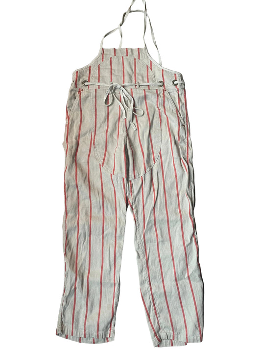 Kapital Orange Striped Overalls