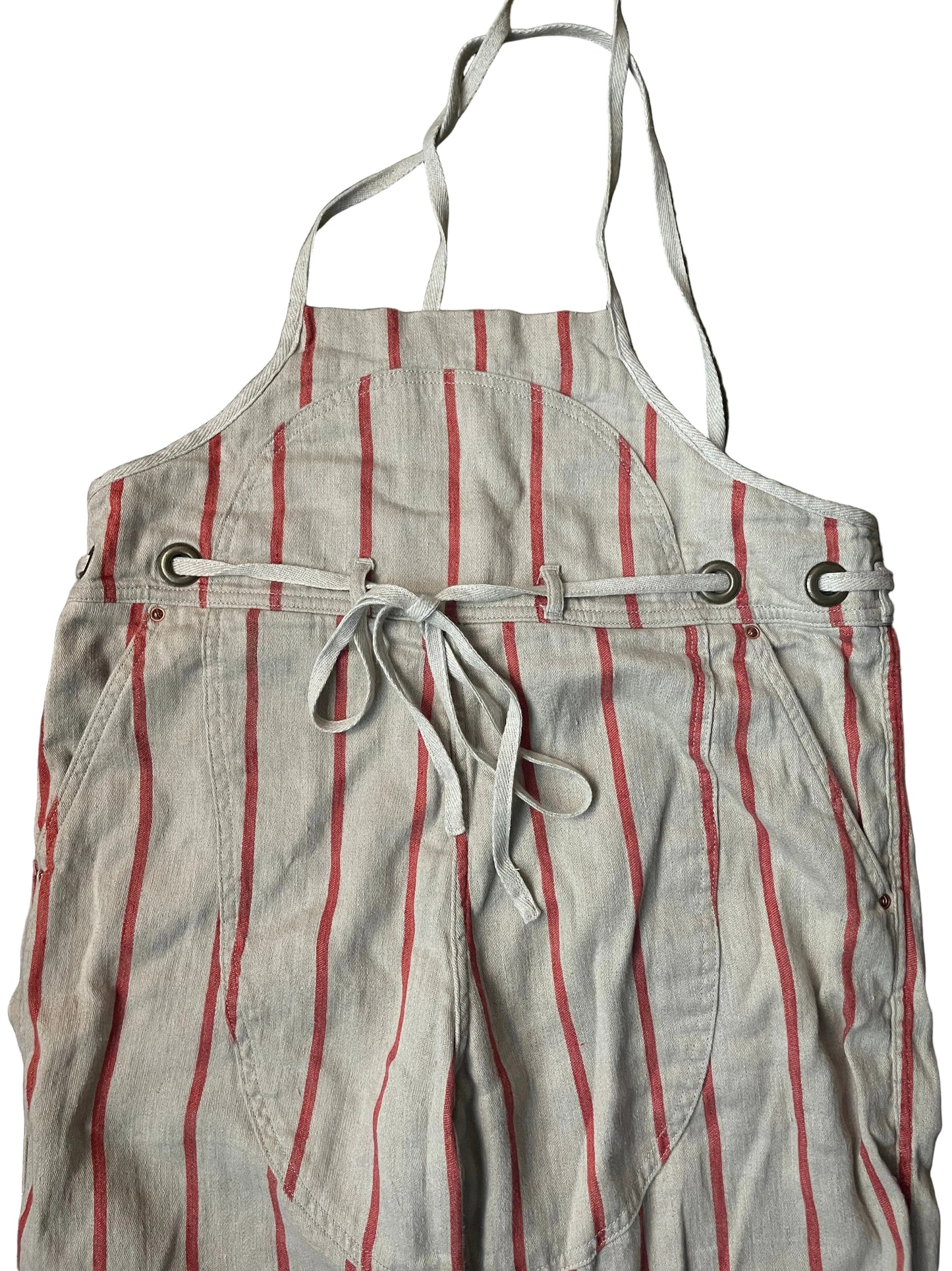 Kapital Orange Striped Overalls