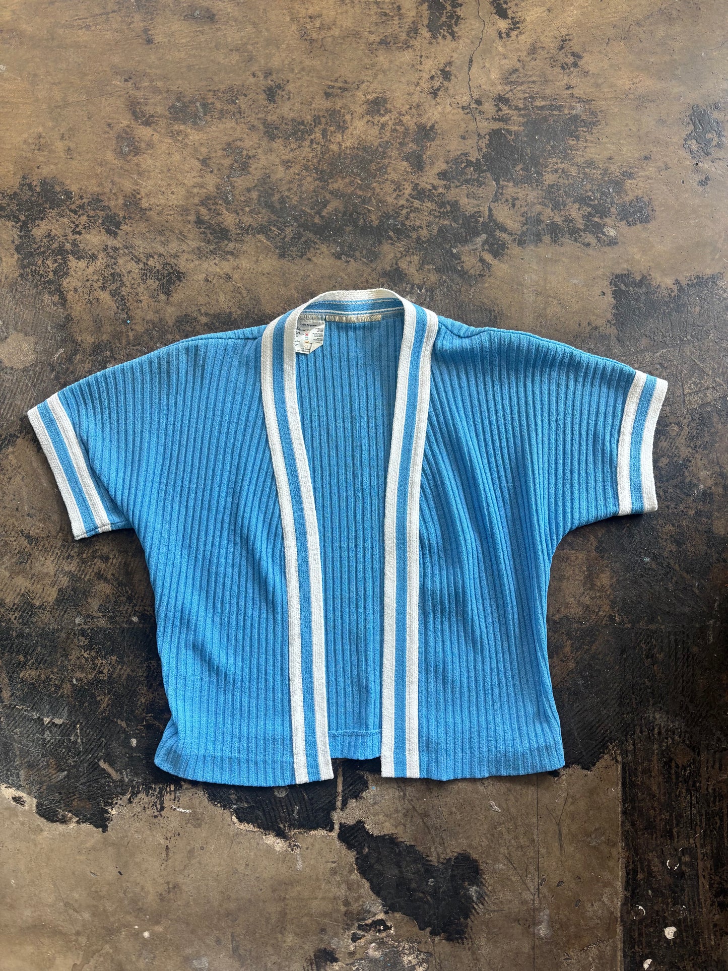 Blue + White Striped Sweater Dress Set