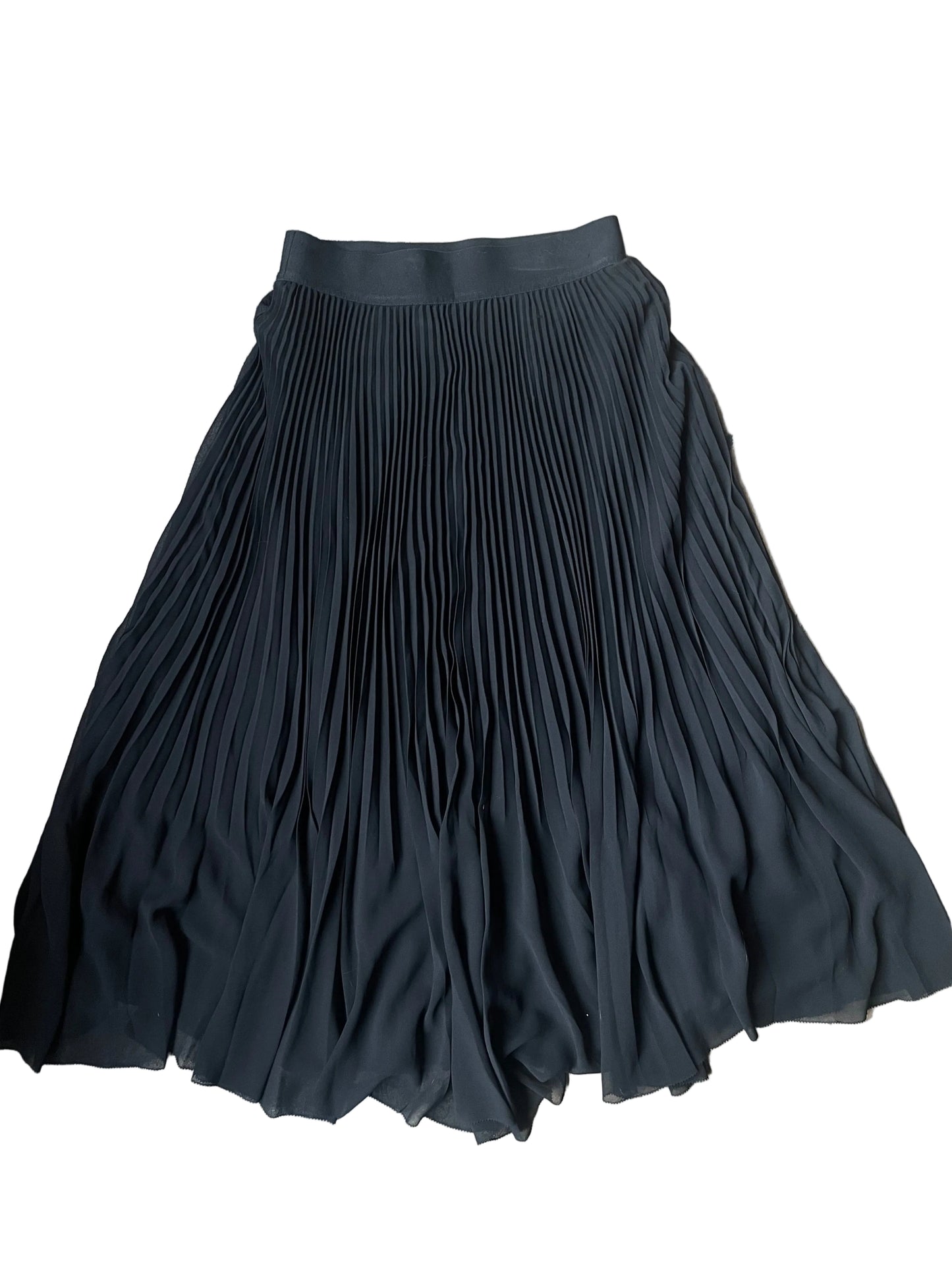 Black Pleated Wilfred Aritzia Midi Skirt
