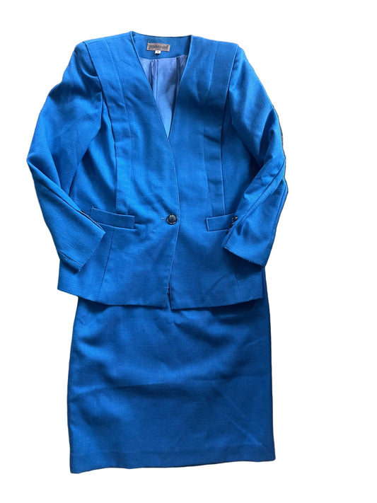 Blue Sheridan Square Skirt Suit Set