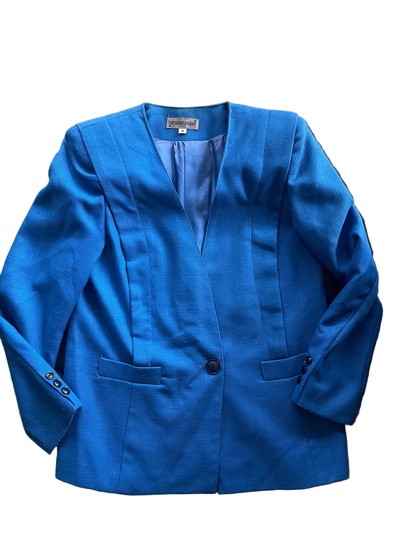 Blue Sheridan Square Skirt Suit Set