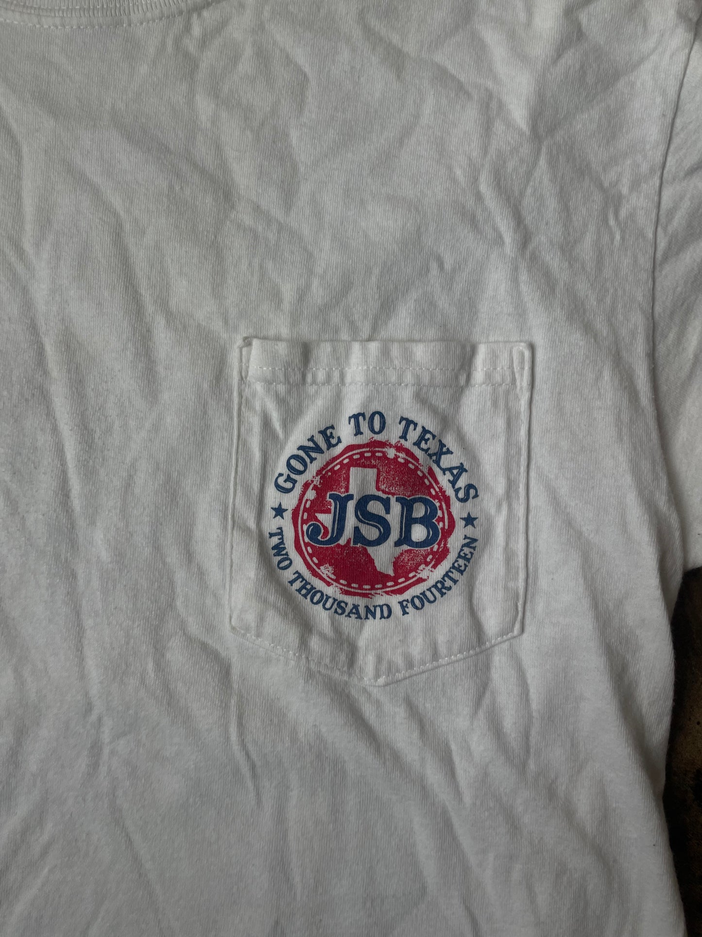 Gone To Texas JSB White Pocket Tee