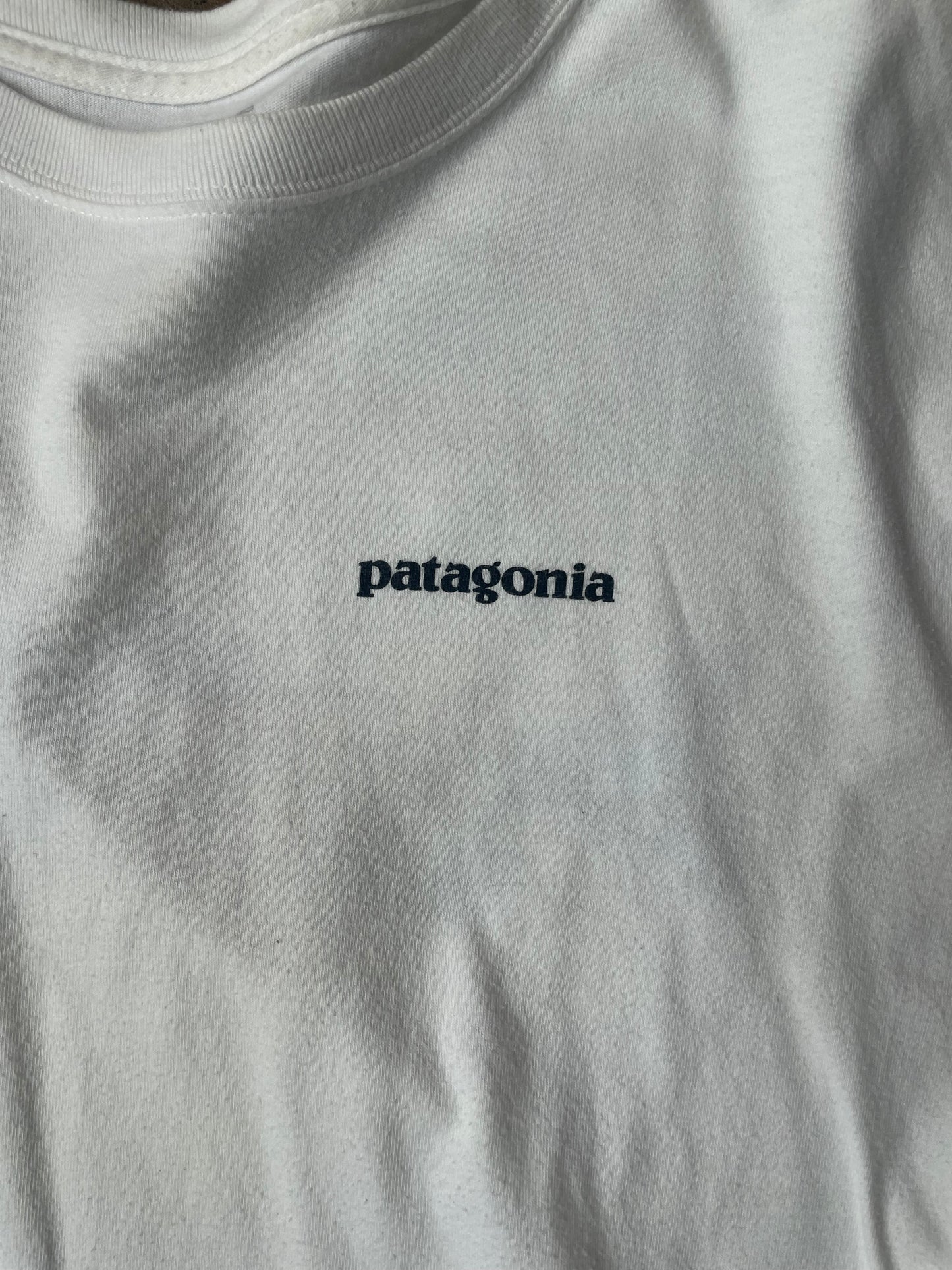 White Long Sleeve Patagonia Tee