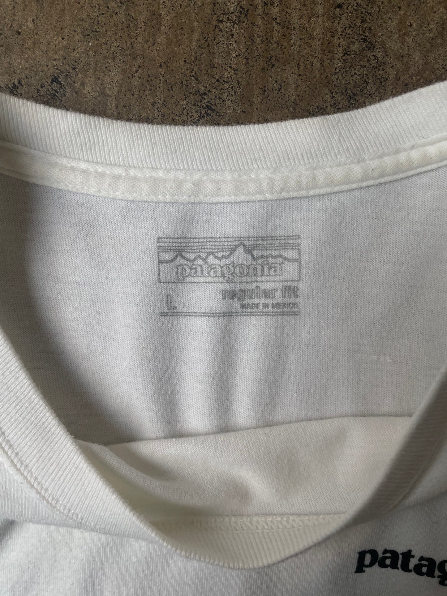 White Long Sleeve Patagonia Tee