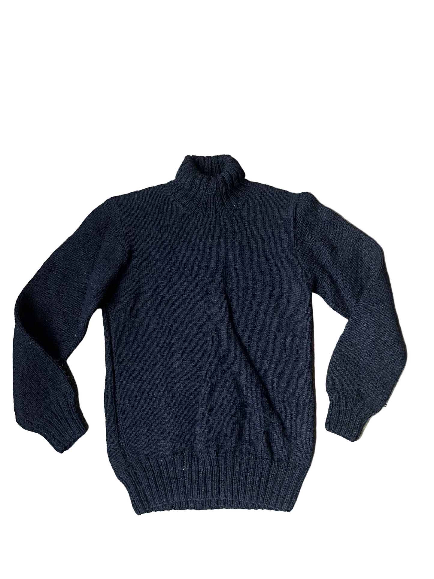 Navy Blue Compliments American Red Cross Turtleneck Sweater
