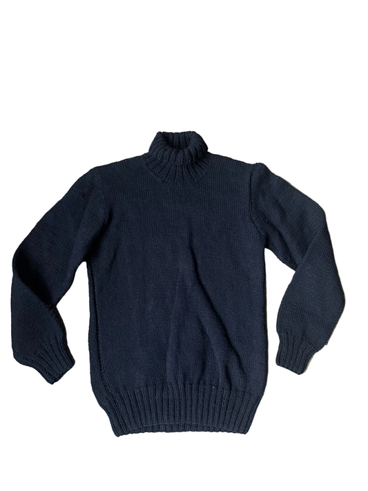 Navy Blue Compliments American Red Cross Turtleneck Sweater