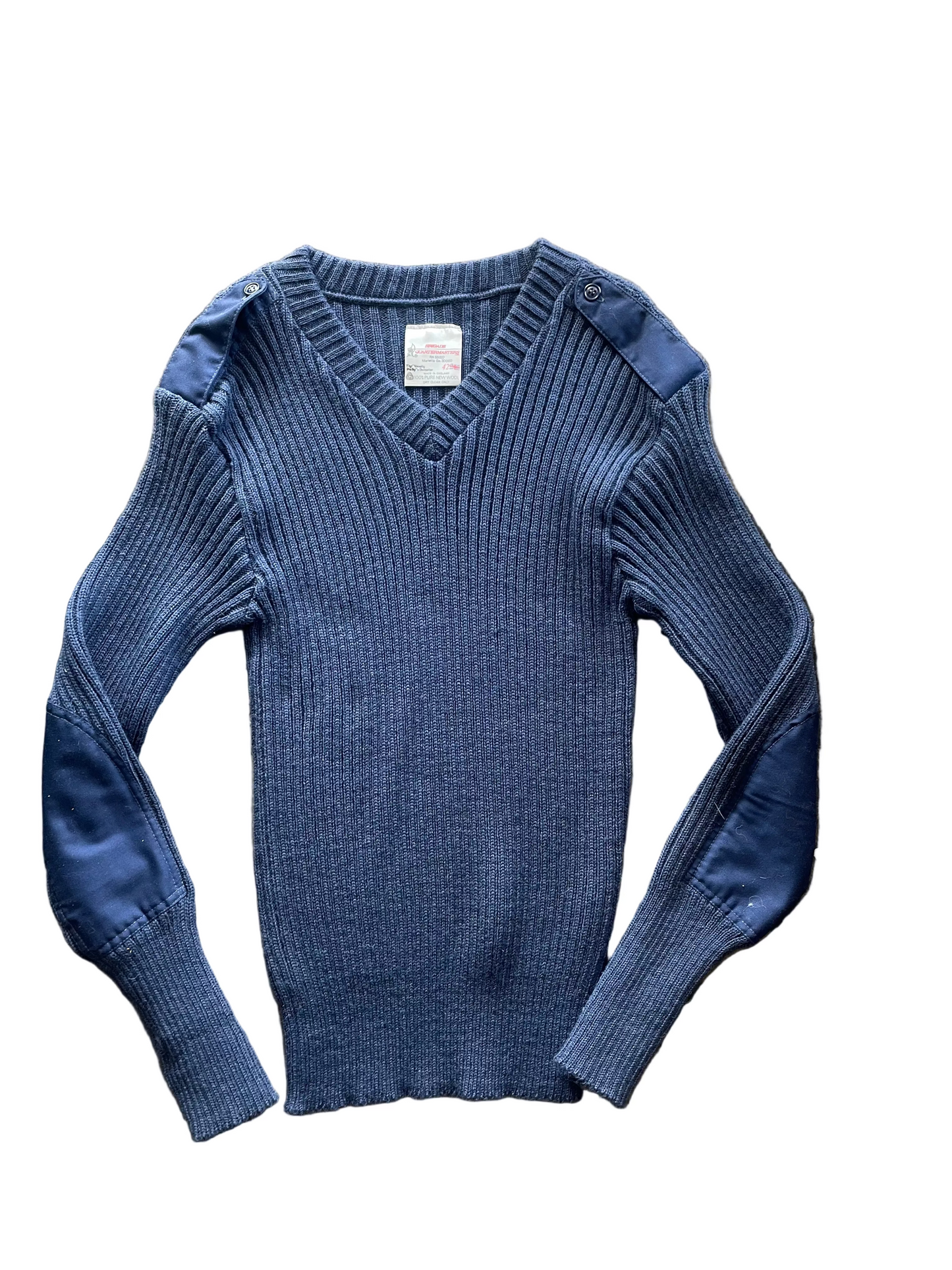 Navy Uniform V Neck Sweater