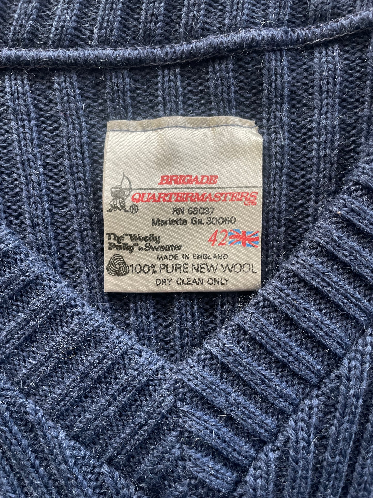 Navy Uniform V Neck Sweater