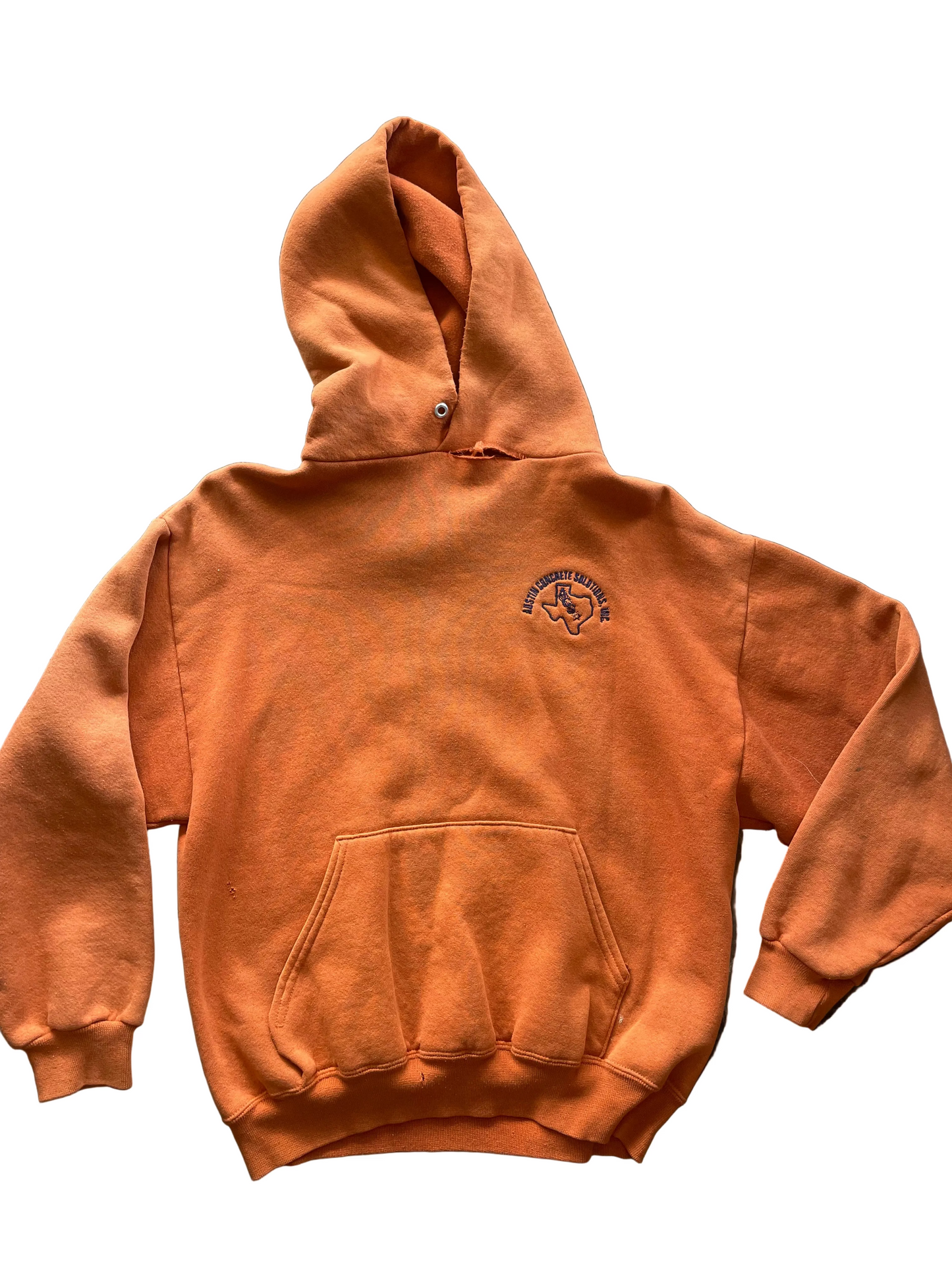 Orange Austin Concrete Solutions Hoodie