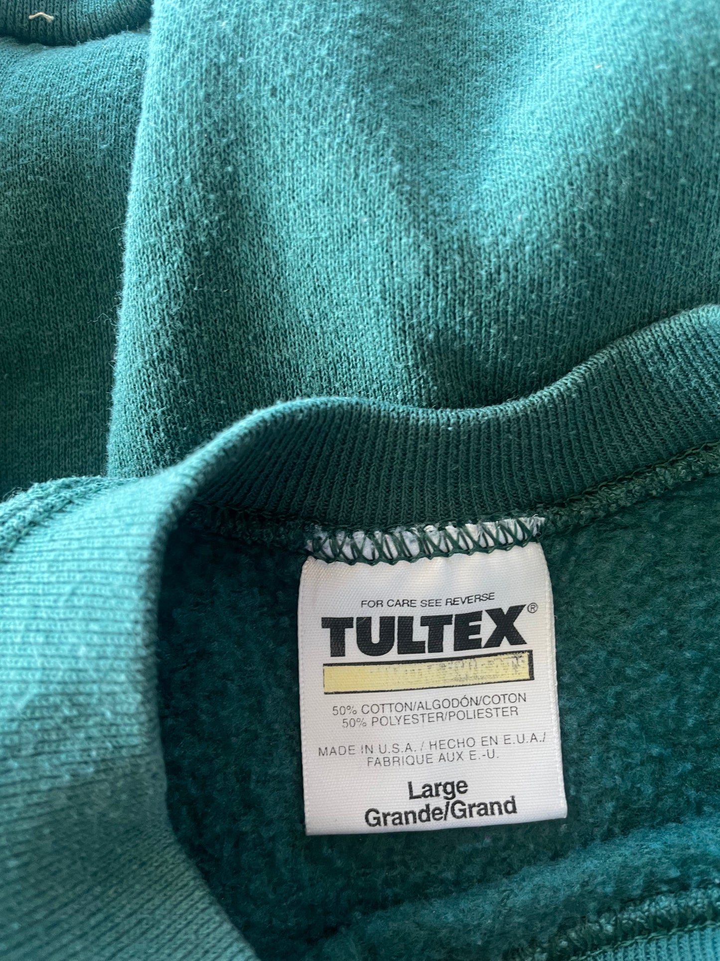 Green Tultex Crewneck Sweater