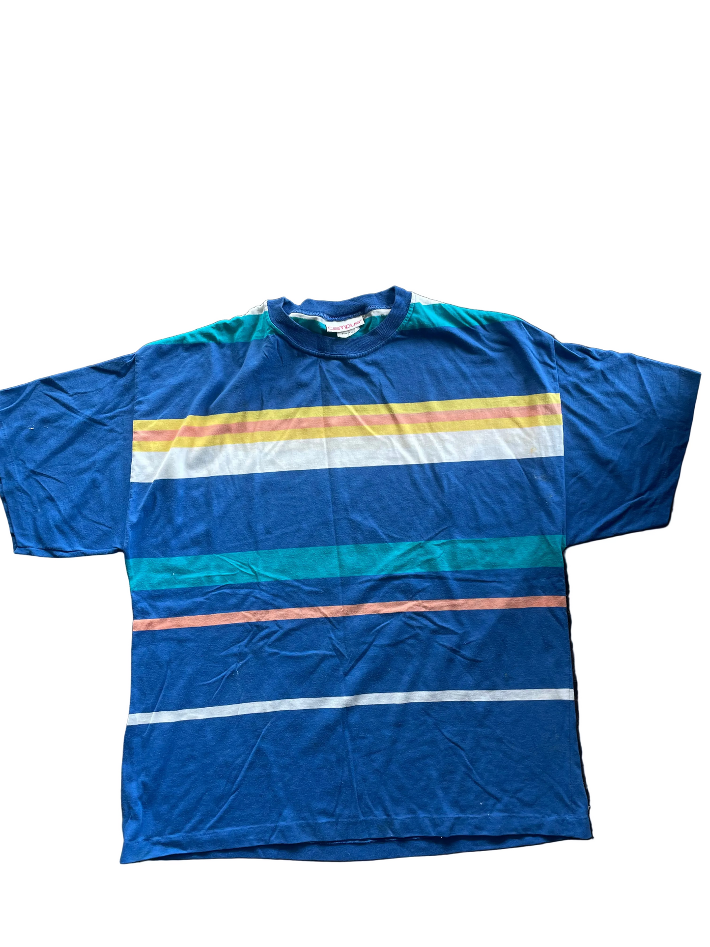 Blue + Bright Striped Tee