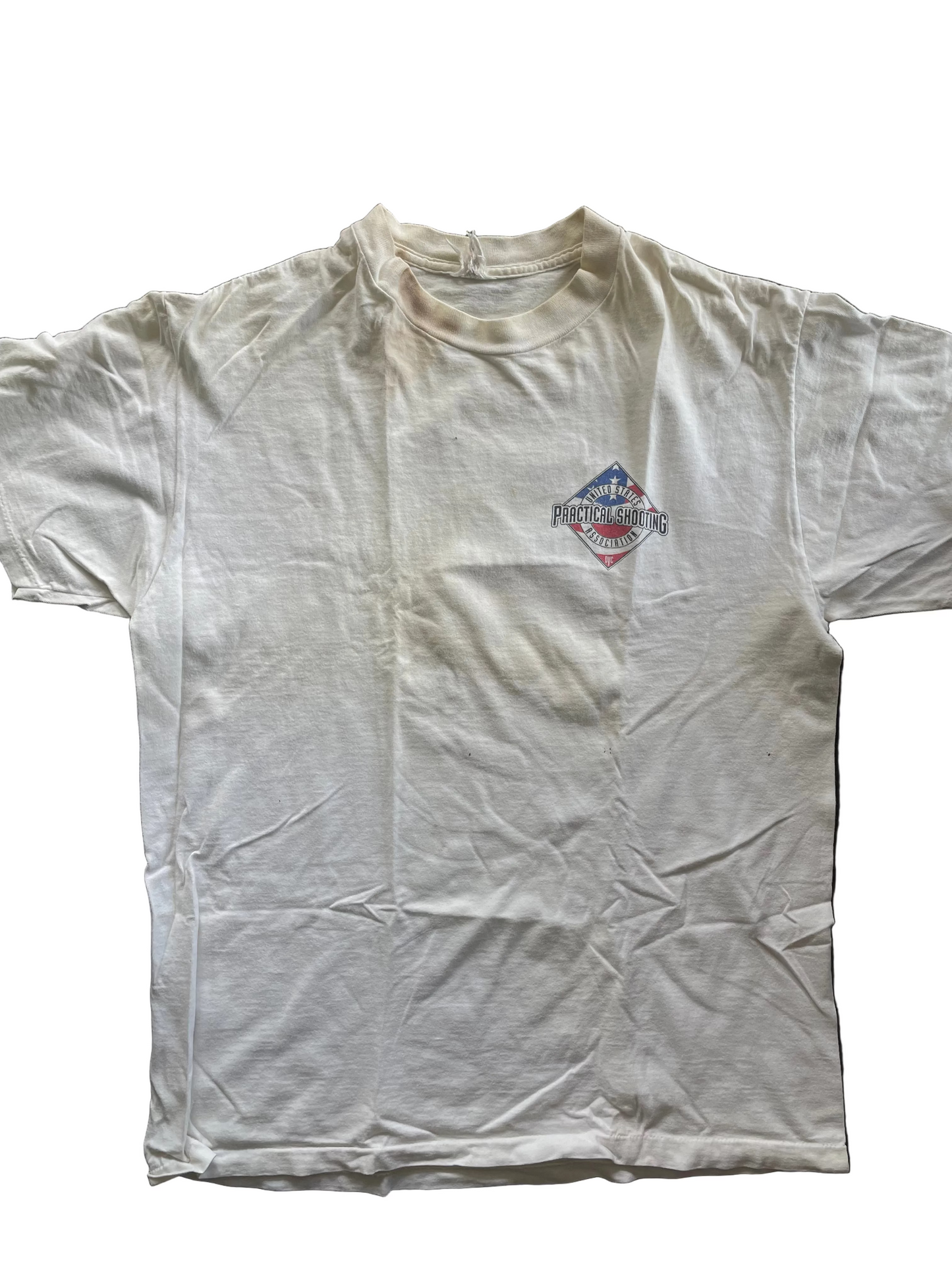 White USA Practical Shooting Tee