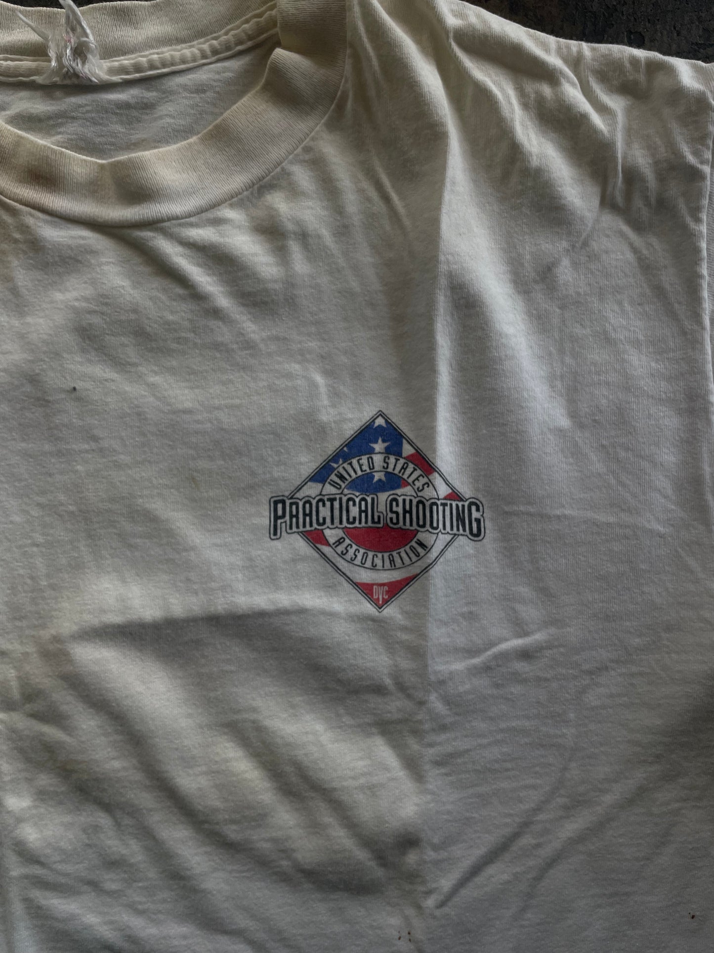White USA Practical Shooting Tee