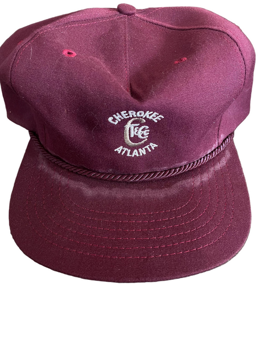 Maroon Cherokee Atlanta Rope Brim Hat