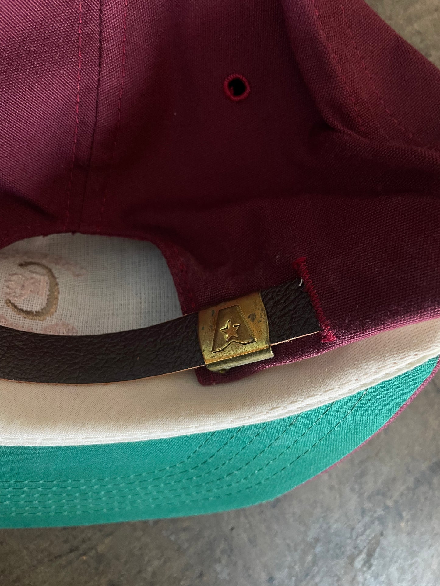 Maroon Cherokee Atlanta Rope Brim Hat