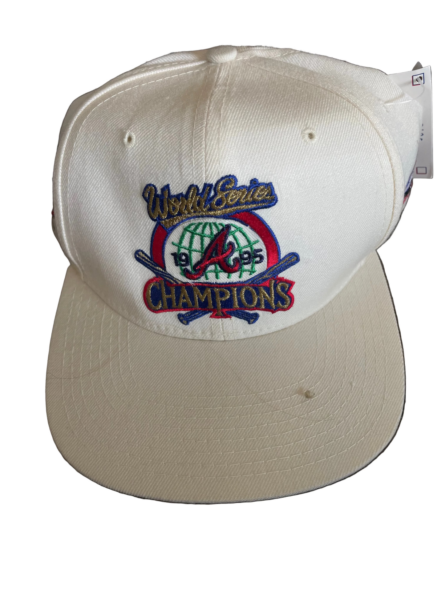 White Atlanta Braves World Series Champions Hat
