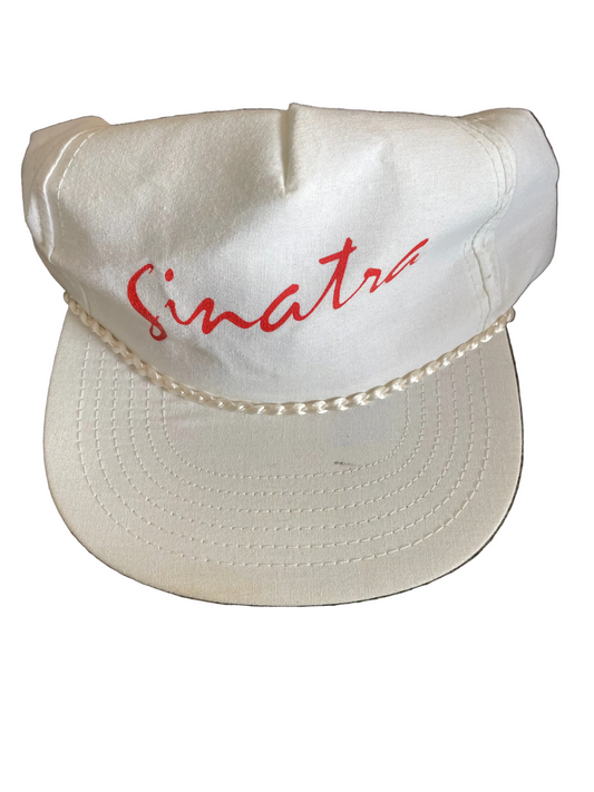 White Sinatra Rope Brim Hat