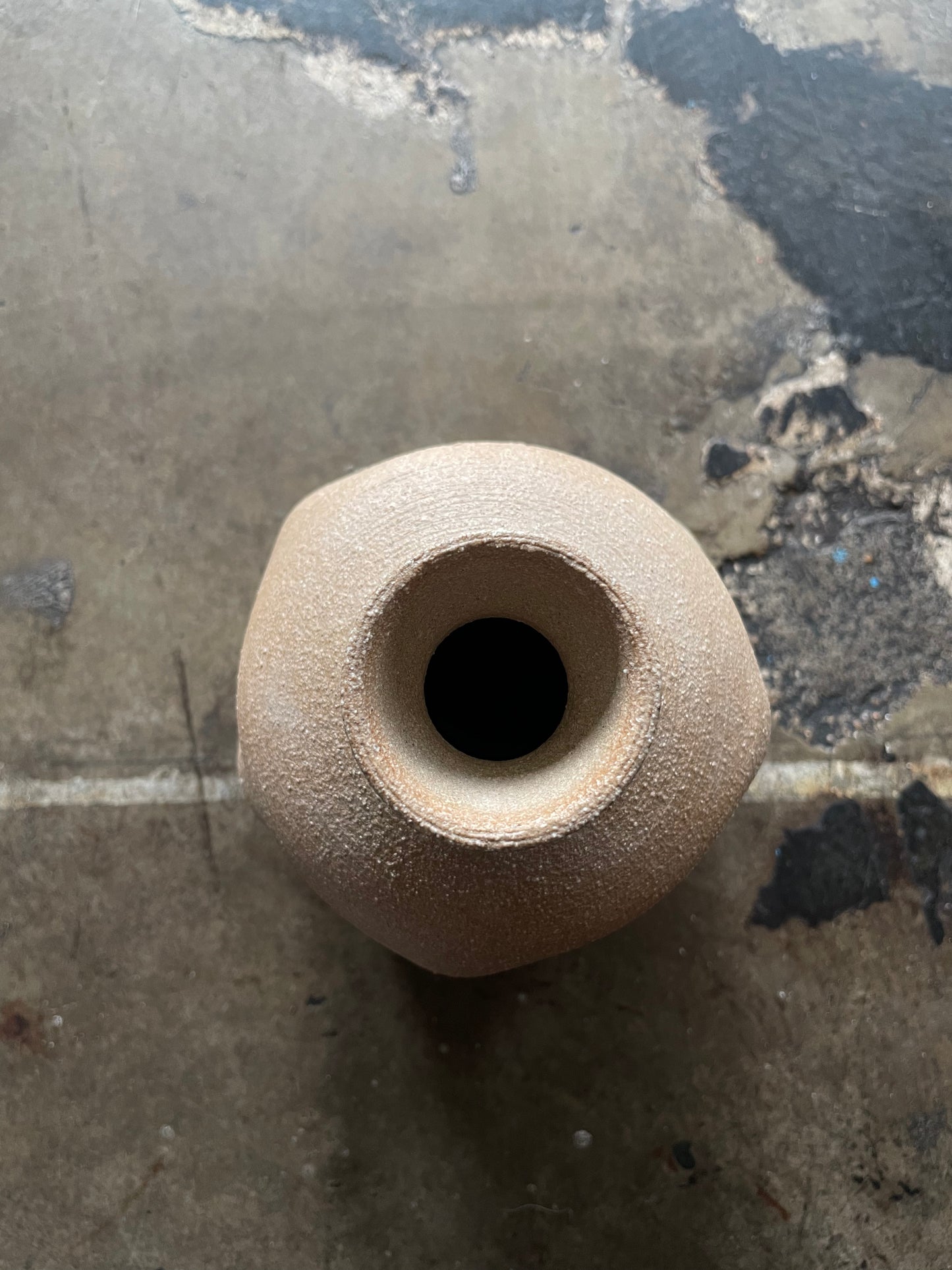 Natural Clay Bumpy Vase