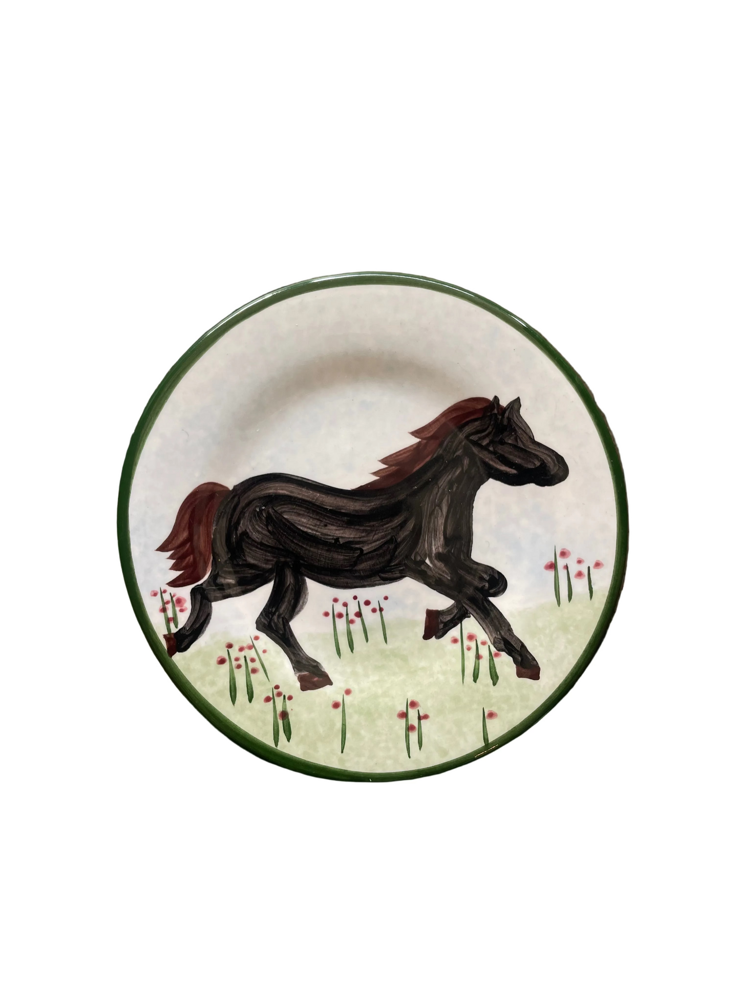 Handpainted Small Horse Dish