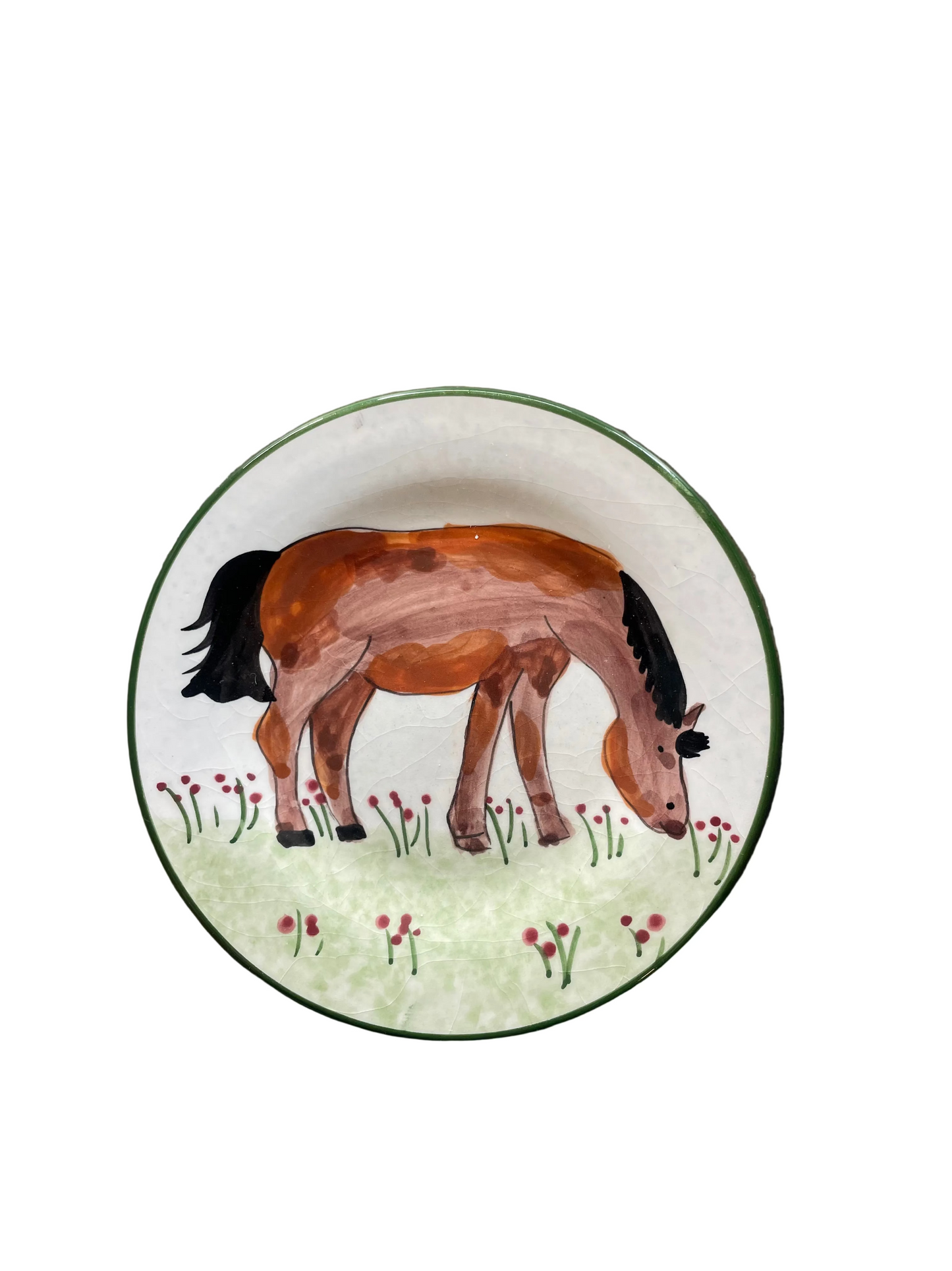 Handpainted Small Horse Dish