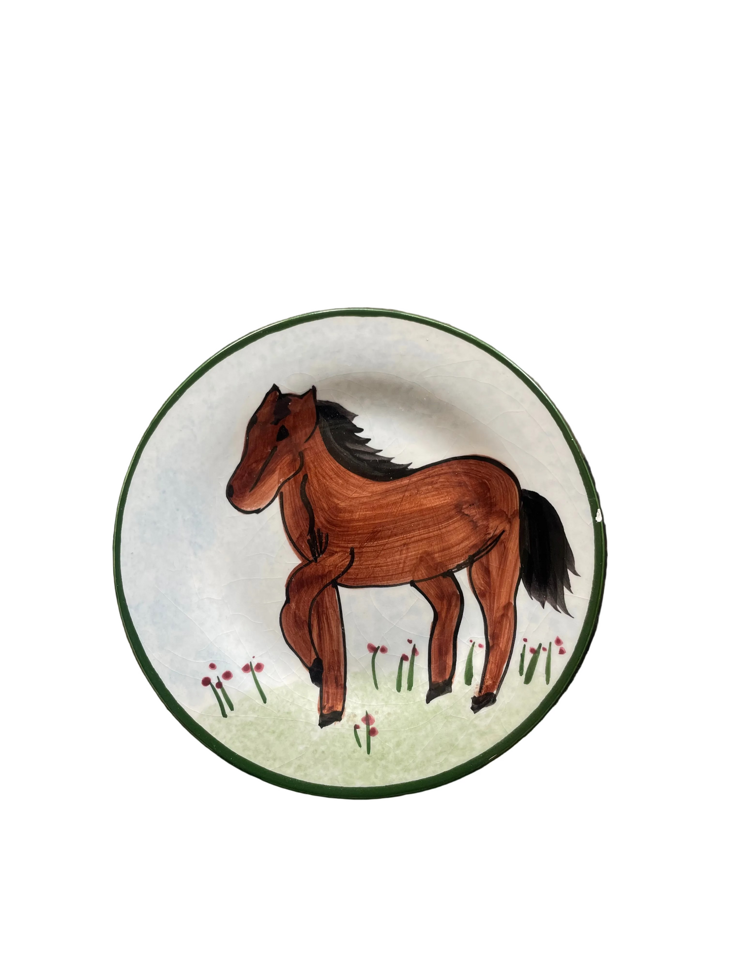 Handpainted Small Horse Dish