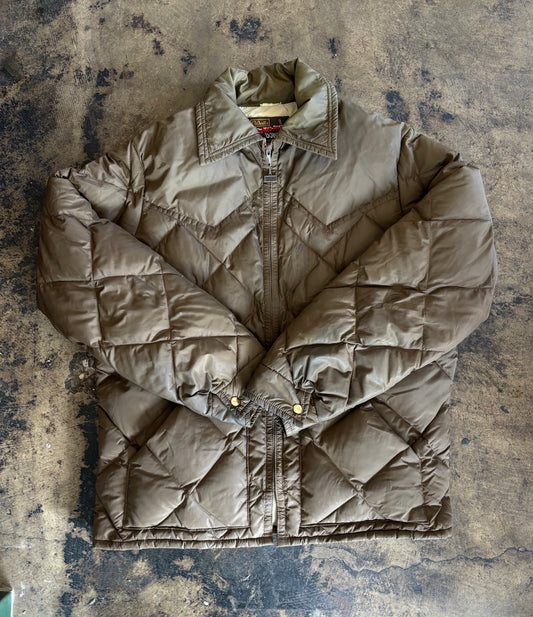 Brown Walls Down Puffer Jacket