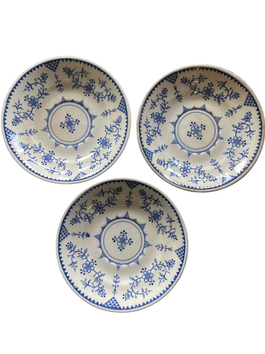 Blue Floral Tea Saucers