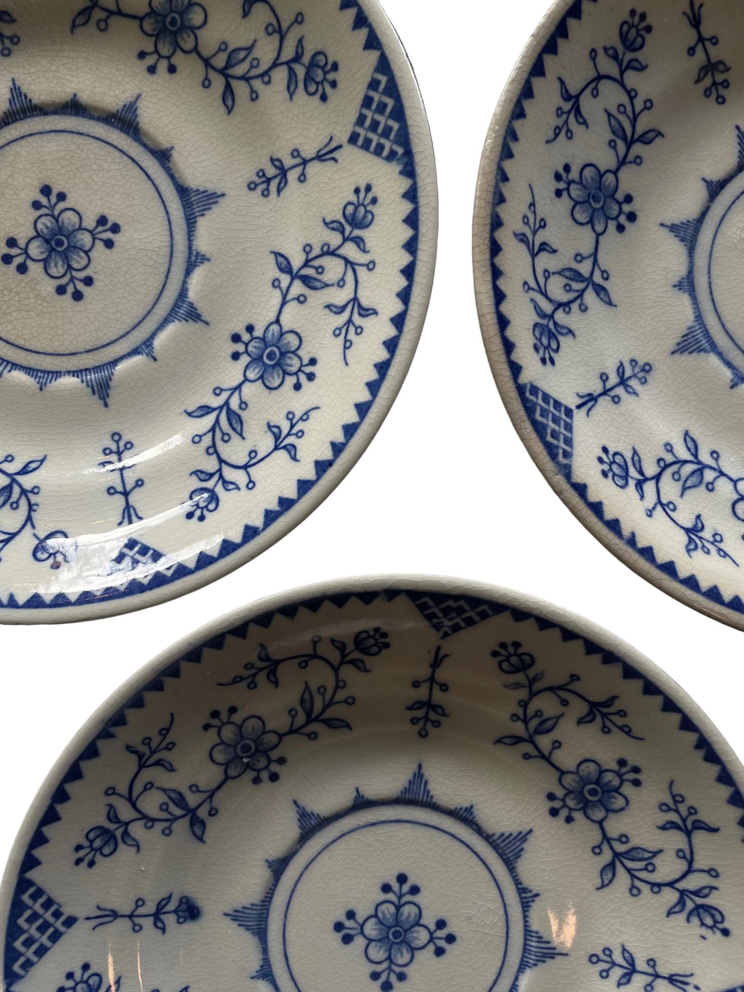 Blue Floral Tea Saucers