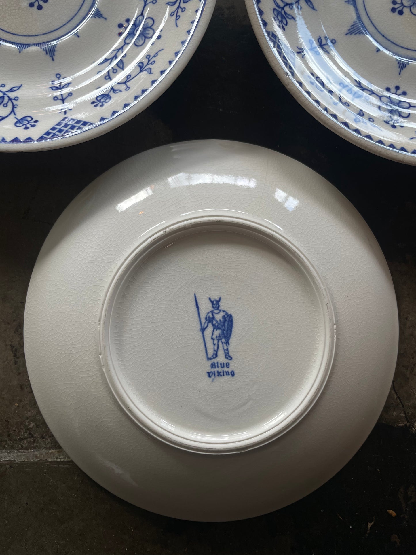 Blue Floral Tea Saucers