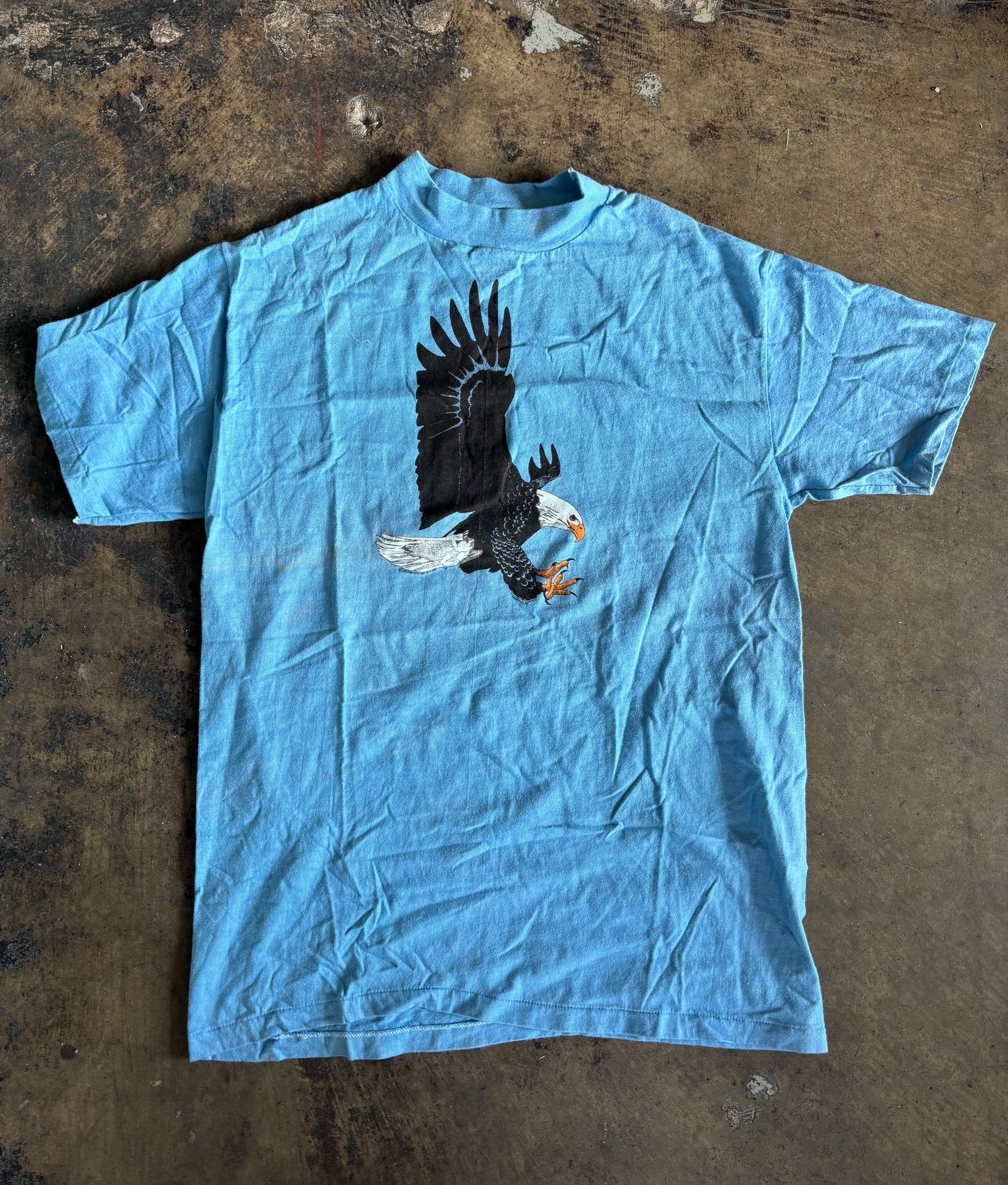 Light Blue Bald Eagle Graphic Tee