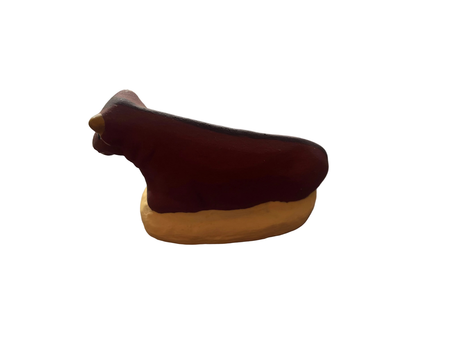 Ceramic Brown Bull Figurine