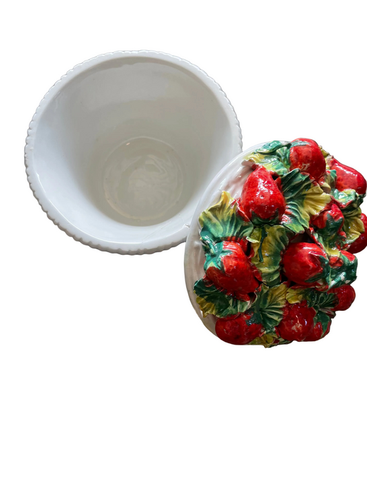Ceramic Strawberry Basket Container