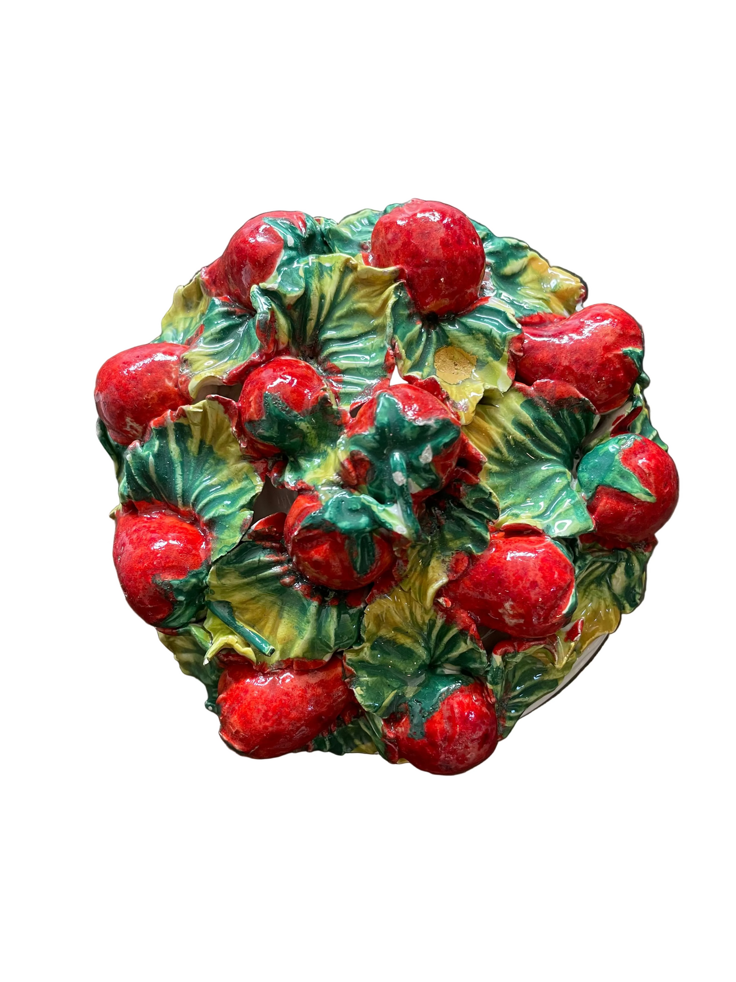 Ceramic Strawberry Basket Container
