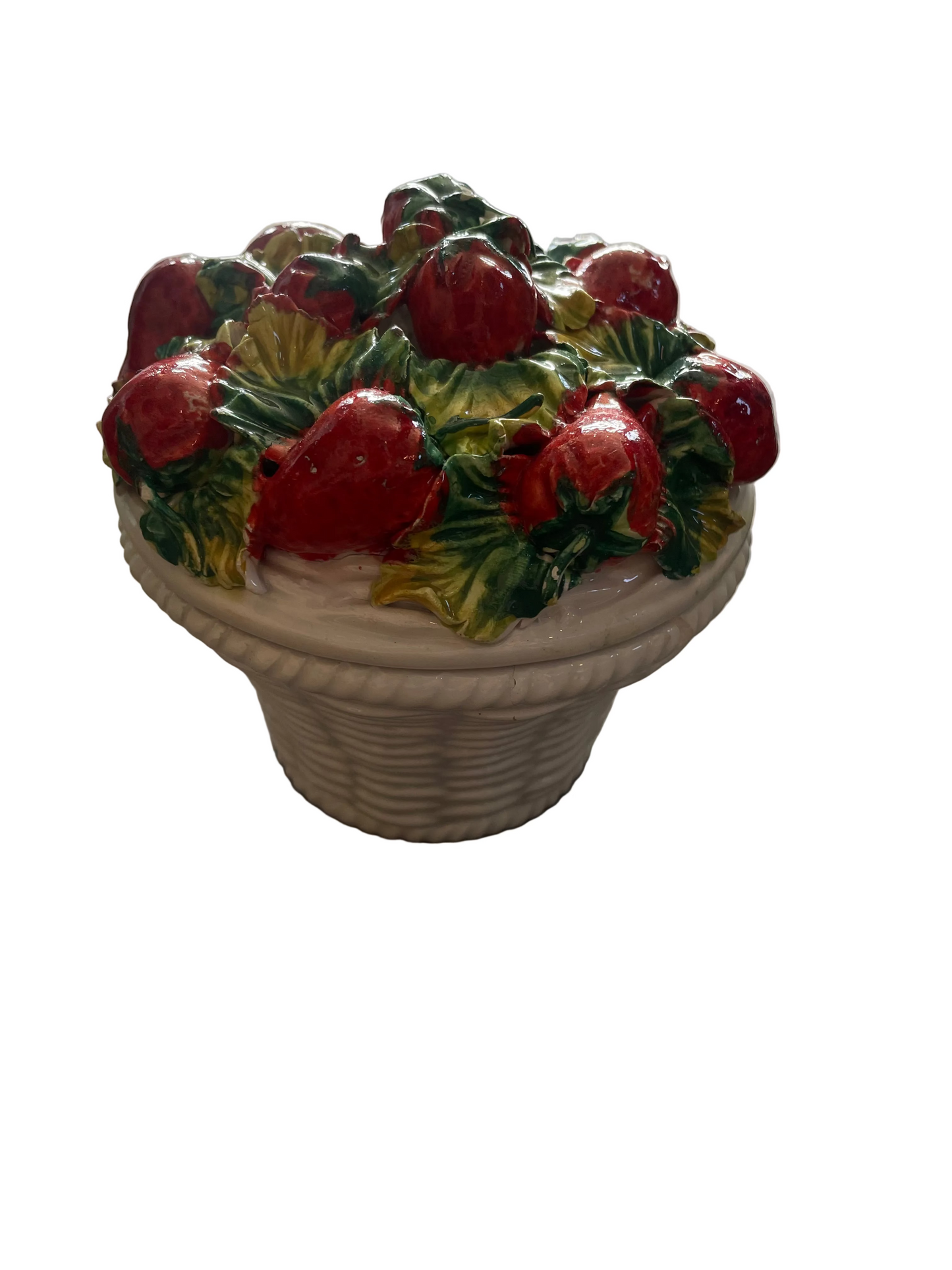Ceramic Strawberry Basket Container