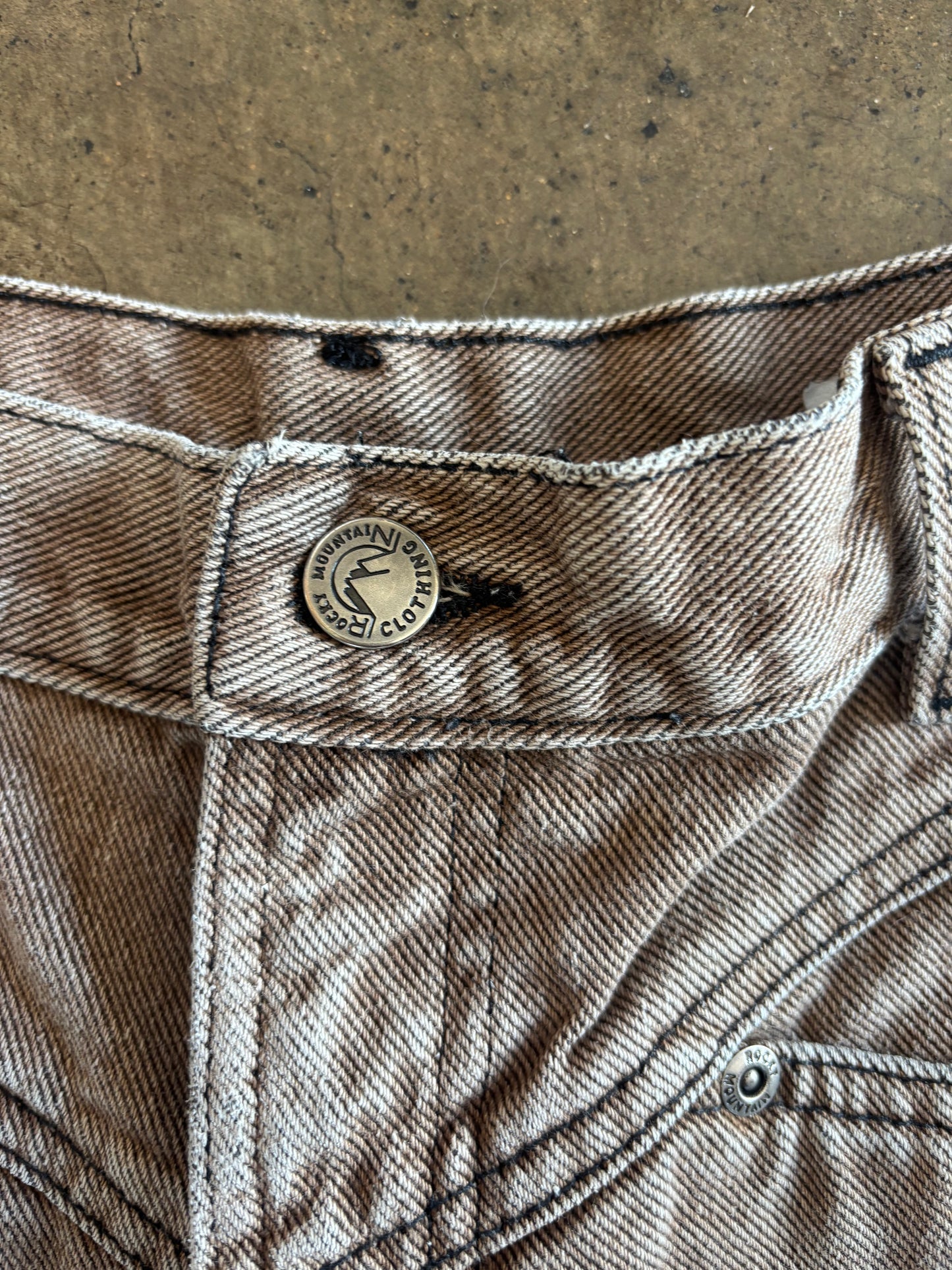High Waist Brown Rocky Mountain Jeans