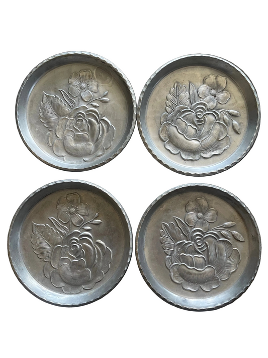Floral Aluminum Coasters